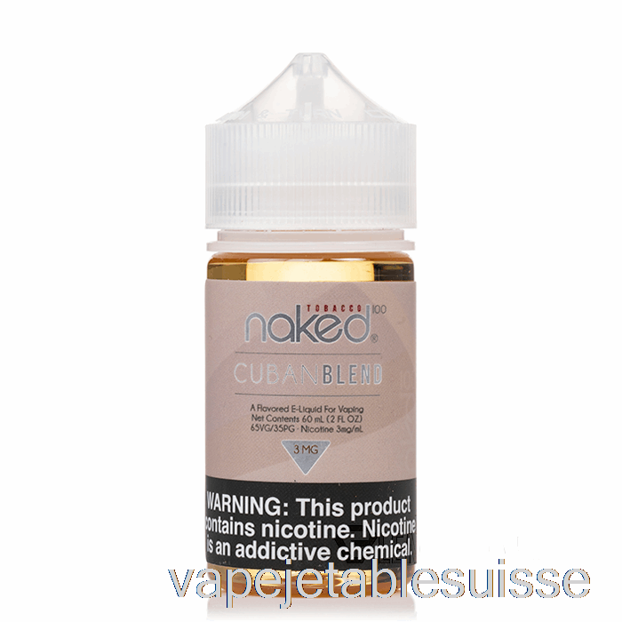 Vape Suisse Mélange Cubain - Tabac Nu 100 - 60ml 12mg